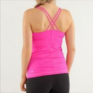 Lululemon pink run free tank